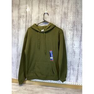 Mission Ridge Men’s Dark Green Long Sleeve Hooded Hoodie Sweatshirt Size S